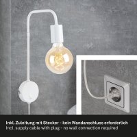 LED Wandleuchte Bettlampe, Weiß, 10 Watt, 19 x 8 x 33,5 cm – Briloner