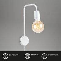 LED Wandleuchte Bettlampe, Weiß, 10 Watt (exkl.),...