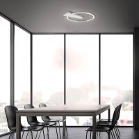 LED Deckenleuchte Nico, Aluminium, 12 Watt, dimmbar, 34 x 29,5 x 4 cm – Briloner