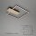 Deckenleuchte Briloner Frame Nico LED 12W 37,5CM Deckenlampe Dimmbar 3000K Gold-Braun