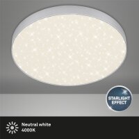 LED Deckenleuchte Sternenhimmel, Silber, 24,5 Watt,...