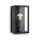 Außenleuchte Briloner Wandlampe E27 Fassung Schwarz Wandleuchte IP44 Metall / Glas
