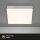 LED Deckenleuchte Rahmenlose, Silber, 16 Watt, 1600lm, 3000K, 21,2 x 21,2 x 3,6 cm – Briloner