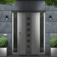 Briloner Außenwandleuchte GU10 4,9W 460lm IP44 Glas Metall Schwarz