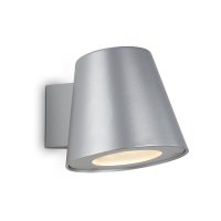 Außenleuchte Briloner Wandleuchte LED GU10 4,9W Außenlampe silber