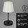 Akku Tischleuchte Briloner LED 3W Ø 14,5CM Tischlampe Außen IP44 Dimmbar Touch Außentischleuchte 4000K Schwarz