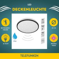 Deckenleuchte Telefunken Sternenhimmel LED 16W...