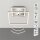 LED Deckenlampe Frame, Chrom / Alu, 17 Watt, 3000K, schwenkbar, 35,8 x 26 x 7,6 cm – Telefunken