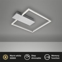 Deckenleuchte Briloner LED 12W Alu-Chrom Deckenlampe...
