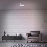 Deckenleuchte Briloner LED 12W Alu-Chrom Deckenlampe 3Stufen dimmbar