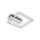 Deckenleuchte Briloner LED 12W Alu-Chrom Deckenlampe 3Stufen dimmbar