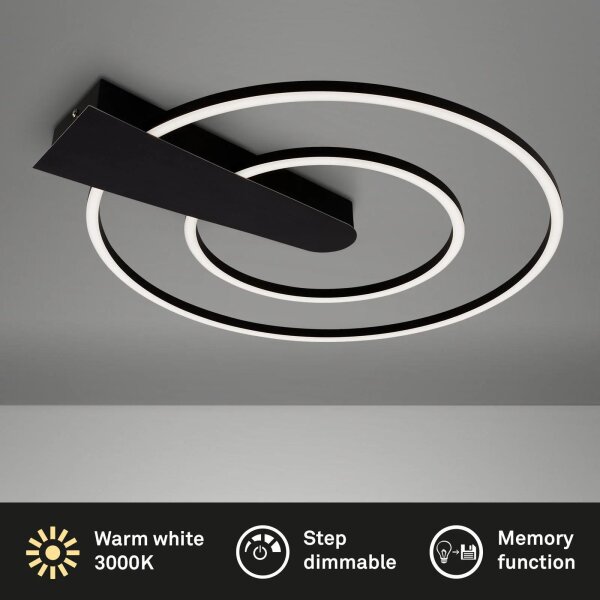 Deckenleuchte Briloner LED 25W Deckenlampe dimmbar ü. Lichtschalter