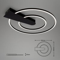 Deckenleuchte Briloner LED 25W Deckenlampe dimmbar ü. Lichtschalter