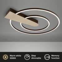 Deckenleuchte Briloner Nico Duo LED 25W 55CM Deckenlampe...