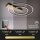 Deckenleuchte Briloner Nico Duo LED 25W 55CM Deckenlampe Dimmbar Rund 3000K Gold-Braun