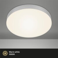LED Deckenlampe Flame, Silber / Weiß, 21 Watt,...