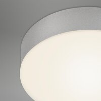 LED Deckenlampe Flame, Silber / Weiß, 21 Watt, 3000K, Ø 28,7 cm – Briloner
