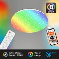 Smarte Badleuchte RGB Sternenhimmel, Weiß, 21 Watt,...