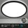Briloner Backlight LED Deckenleuchte 19W IP44 Rund Schwarz