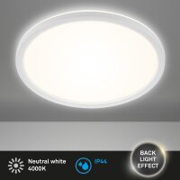 LED Deckenlampe Badleuchte, Weiß, 22 Watt, 4000K,...