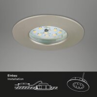 LED Einbauleuchte, 5,5 Watt, dimmbar, schwenkbar, IP23 – Briloner