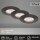 Einbauleuchten Briloner 3er Set LED 6,5 Watt IP44 Anthrazit stufenweise dimmbar Einbaulampe