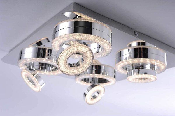 LED Deckenstrahler Leuchten Deckenlampe Direkt Spot 8-, Kristalleffekt € 39,50