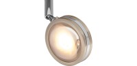 LED Deckenstrahler 2-flammig Spot 10W Regenbogeneffekt Deckenlampe Nickel Matt