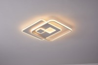 Deckenleuchte Wofi Akon LED Deckenlampe Weiß Fernbedienung dimmbar Lichtfarbe verstellbar