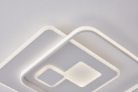 Deckenleuchte Wofi Akon LED Deckenlampe Weiß Fernbedienung dimmbar Lichtfarbe verstellbar