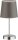 Tischleuchte Action Cesena E14 Tischlampe Stoffschirm Grau