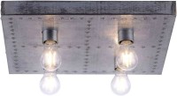 Deckenleuchte LeuchtenDirekt Samia Deckenlampe E27-Fassung 4-flammig Industrial-Stil Eisenfarben