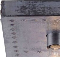 Deckenleuchte LeuchtenDirekt Samia Deckenlampe E27-Fassung 4-flammig Industrial-Stil Eisenfarben