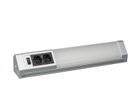 Unterbauleuchte Telefunken LED Silber mit Doppelsteckdose...