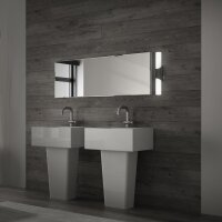 Badleuchte Briloner LED 7W 32CM Badezimmerlampe Schalter IP44 Wandleuchte 4000K Spiegelleuchte Schwarz
