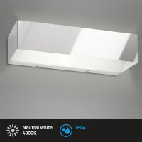 LED Spiegelleuchte Brilo, Chrom, 8 Watt, 36 x 10 x 8,5 cm...