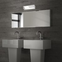 LED Spiegelleuchte Brilo, Chrom, 8 Watt, 36 x 10 x 8,5 cm – Briloner