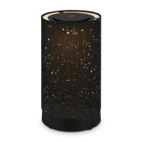 Akku-Tischleuchte, schwarz, 3 Watt, dimmbar, Ø 12,5 cm – Briloner