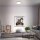 LED Deckenleuchte Deckenlampe, Silber, 24 Watt, dimmbar, mit Fernbedienung, Ø 38 cm – Briloner