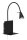 Briloner Wandleuchte LED GU10 5W Wandlampe Flexarm Ablage Schalter Schwarz