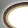 Briloner Deckenleuchte LED 18W Backlight Deckenlampe Panel Ultraflach Braun-Gold