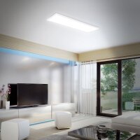 Deckenleuchte Briloner LED Panel mit Backlight Fernbedienung Farbe wechselbar mit RGB Deckenlampe