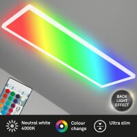 LED Deckenlampe Panel RGB, Weiß, 22 Watt, 4000K,...