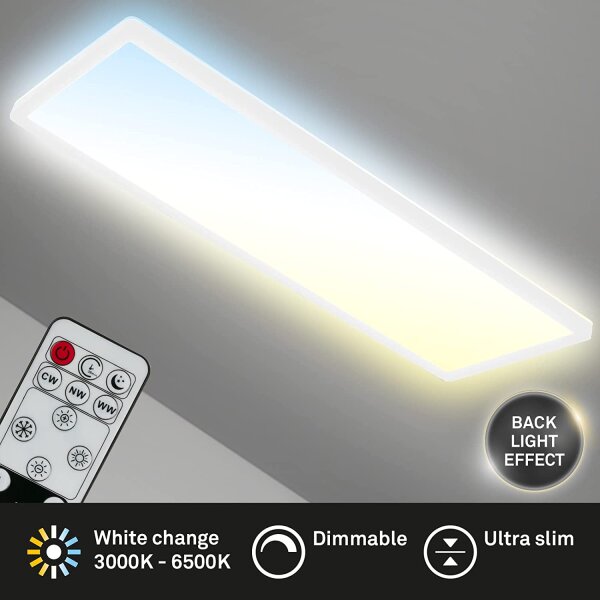 Deckenleuchte Briloner LED Panel 23W CCT Fernbedienung 3000lm