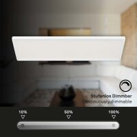 Deckenleuchte Briloner LED Panel 23W CCT Fernbedienung 3000lm