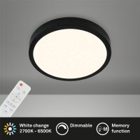 LED Deckenleuchte Sternenhimmel, Schwarz, 18 Watt,...