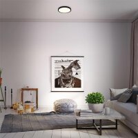 LED Deckenleuchte Sternenhimmel, Schwarz, 18 Watt, dimmbar, CCT einstellbar – Briloner