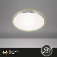 LED Deckenleuchte Backlight, Weiß / Alu, 18 Watt,...