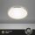 LED Deckenleuchte Backlight, Weiß / Alu, 18 Watt, Backlight-Effekt, Ø 35,5 cm – Briloner