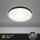 LED Deckenleuchte Simpa, Schwarz, 18 Watt, 3000K, Backlight-Effekt, Ø 35,5 cm – Briloner